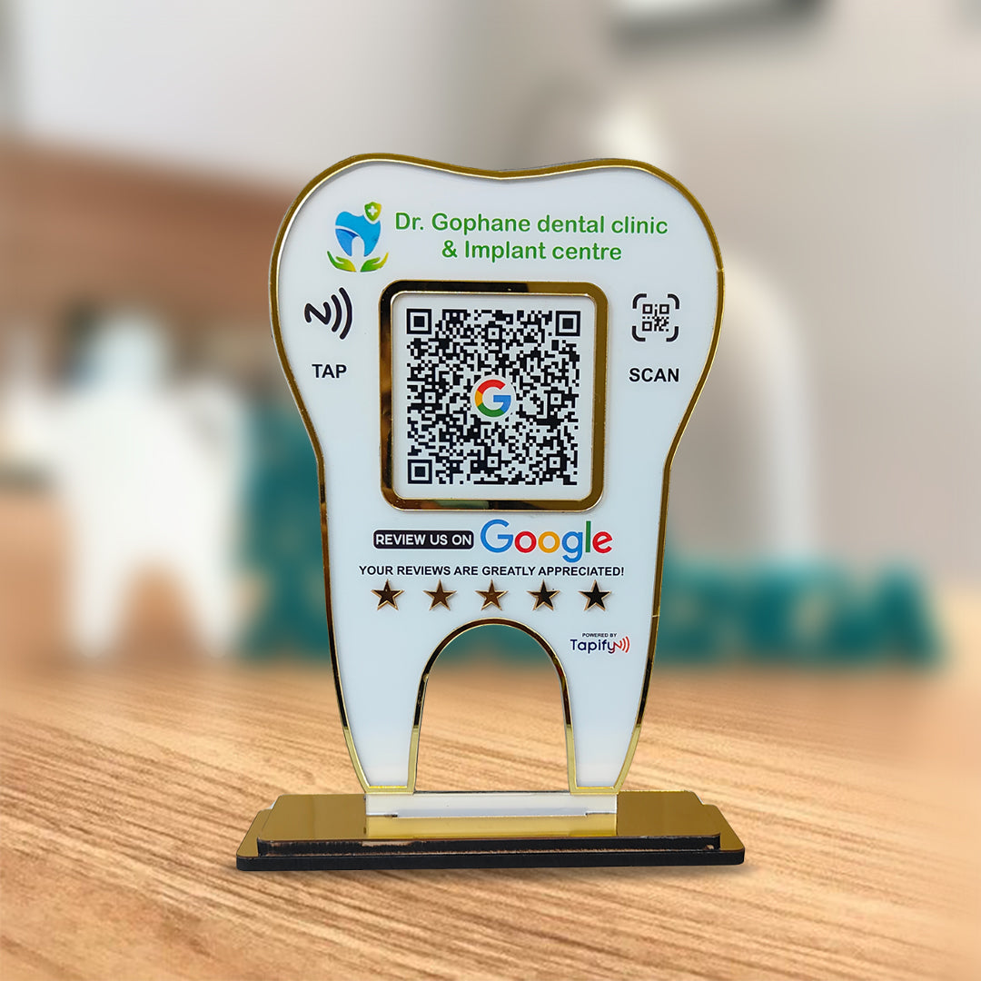 Tapify -School Shaped - Smart NFC 8-in-1 Tabletop Standee