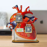 Heart Shaped Smart NFC 2-in-1 Table Top Standee