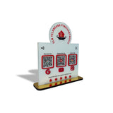 Logo Cutout With Rectangle Shape  - Smart NFC 3-in-1 Table Top Standee