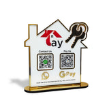 Home and Key Shaped - Premium Smart NFC 2-in-1 Standee - Icon Edition for Real Estate