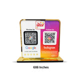 Premium Smart NFC Standee – Google & Instagram Theme
