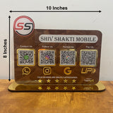 Logo Cutout Mobile Theme Standee - Smart NFC 4-in-1 Table Top Standee - I
