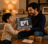 Personalized Father's Day Family Photo Frame - Custom Acrylic Gift for Father & Son/Daughter