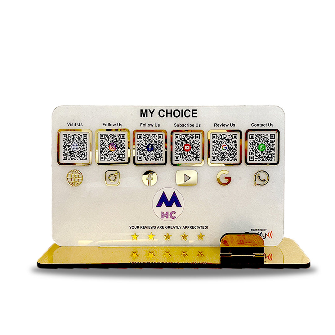Smart NFC 6-in-1 Table Top Standee - II