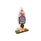 Ice Cream Shaped Smart NFC 1 QR Standee - For Ice Cream Shops