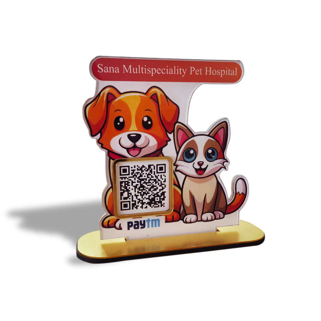 Cat & Dog Shaped 2 in 1  Smart NFC QR Standee