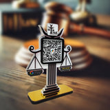 Smart NFC 1 QR Table Top Standee - For Advocates & Law Firm
