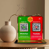 Smart NFC 2-in-1 Premium Standee – Whatsapp & YouTube Theme