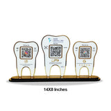 Tooth Shaped - Smart NFC 3-in-1 Tabletop Standee | For Dentist