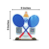 Badminton Shaped 2 in 1 Smart NFC Standee