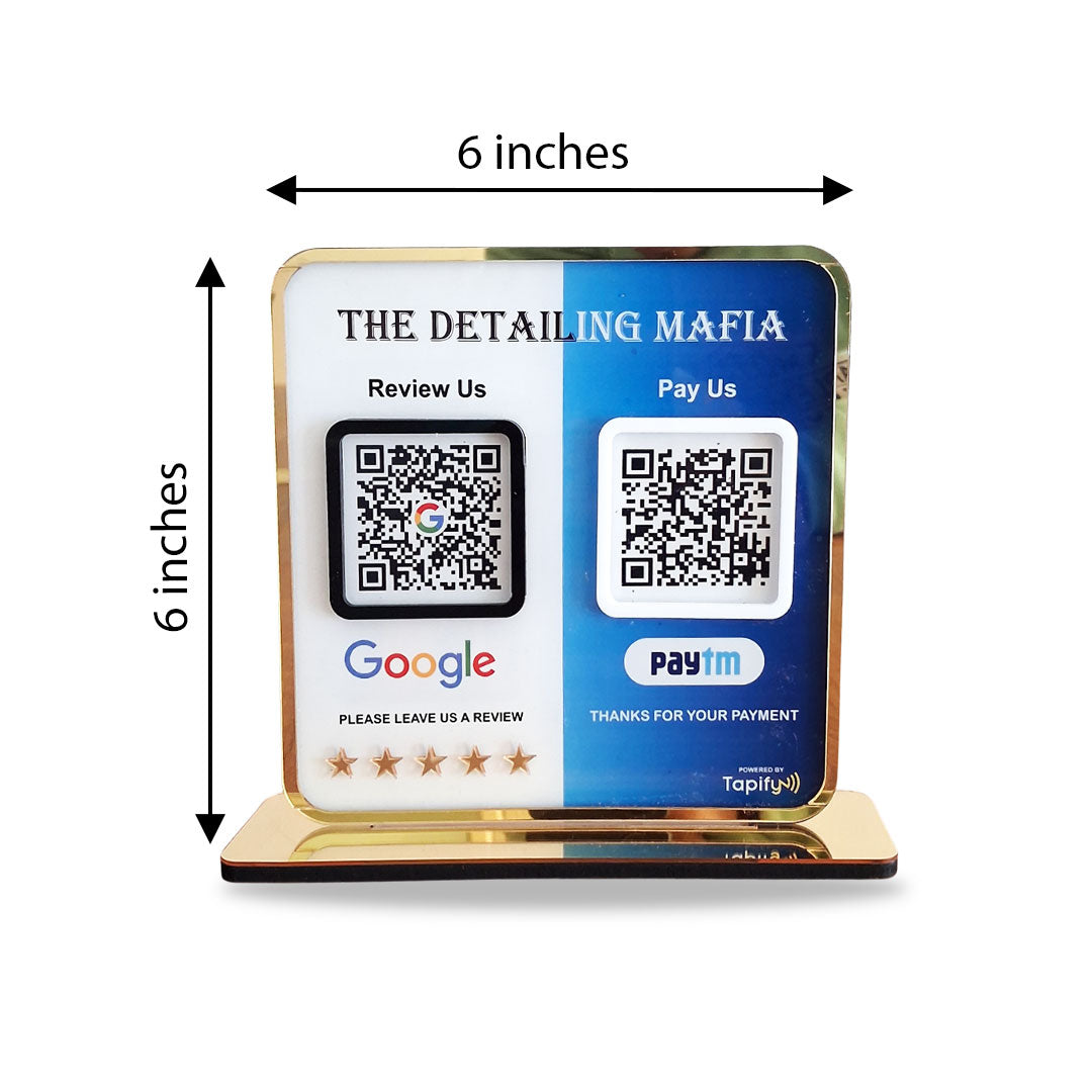 Smart NFC 2-in-1 Premium Standee – Paytm & Google Reviw Theme