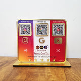 Premium Smart NFC 3-in-1 Table Top Standee - Google, Insta , Youtube - Theme