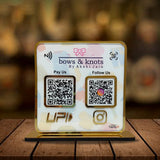 Premium Smart NFC 2-in-1 Table Top Standee - Cloth Background edition