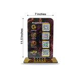 Smart NFC 4-in-1 Standee - Portrait Style - Custom Background