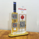 Cricket bat & Stump Shaped 3 in 1 Smart NFC Standee