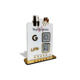 Nails Cutout Shaped - Smart NFC 2-in-1 Table Top Standee | White Colour | Portrait Style