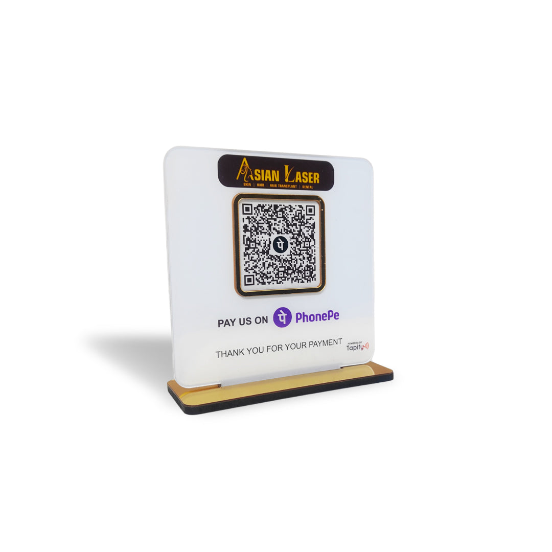 UPI Payment - Smart NFC 1 QR Table Top Standee - Elite