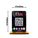 Premium All In One-Smart NFC Standee – Black Colour