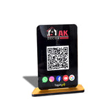 Premium All In One-Smart NFC Standee – Black Colour