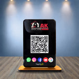 Premium All In One-Smart NFC Standee – Black Colour