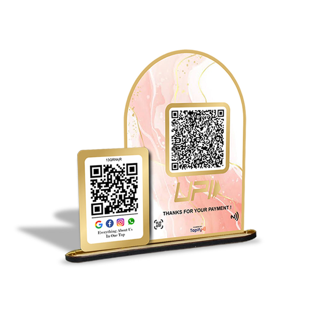 All In One + UPI Table Top Standee ( UPI Without NFC )