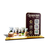 Grocery & Spices Cutout Shaped 3QR Table Top Smart NFC Standee