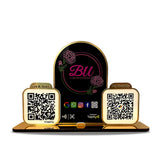 Premium Arch Shaped Smart NFC 2-in-1 Table Top Standee