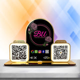 Premium Arch Shaped Smart NFC 2-in-1 Table Top Standee