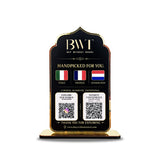 Premium Smart NFC 3-in-1 Table Top Standee - Arch Style - Black Gold Edition