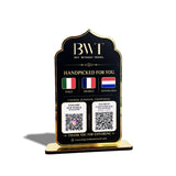 Premium Smart NFC 3-in-1 Table Top Standee - Arch Style - Black Gold Edition
