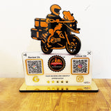 Bike Logo Cutout Edition - Smart NFC 2-in-1 Table Top Standee - III