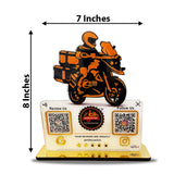 Bike Logo Cutout Edition - Smart NFC 2-in-1 Table Top Standee - III