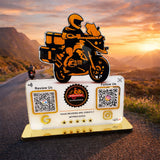 Bike Logo Cutout Edition - Smart NFC 2-in-1 Table Top Standee - III