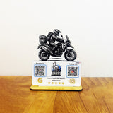 Bike Logo Cutout Edition - Smart NFC 2-in-1 Table Top Standee-II