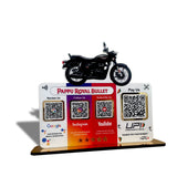 Bike Logo Cutout Edition - Smart NFC 4-in-1 Table Top Standee - Big UPI
