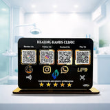 Smart NFC 4-in-1 Table Top Standee - Landscape Edition | Black Colour
