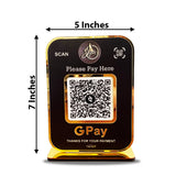 Premium  Big Size Smart NFC 1 QR Table Top Standee | Black Colour