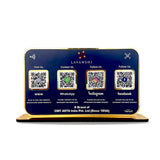 Premium Smart NFC 4-in-1 Table Top Standee - Blue Colour