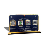 Premium Smart NFC 4-in-1 Table Top Standee - Blue Colour