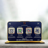 Premium Smart NFC 4-in-1 Table Top Standee - Blue Colour