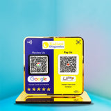 Smart NFC 2-in-1 Premium Standee – Google & UPI Theme