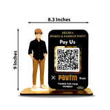 Boy Cutout Smart NFC 1QR Standee - Fashion