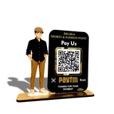 Boy Cutout Smart NFC 1QR Standee - Fashion