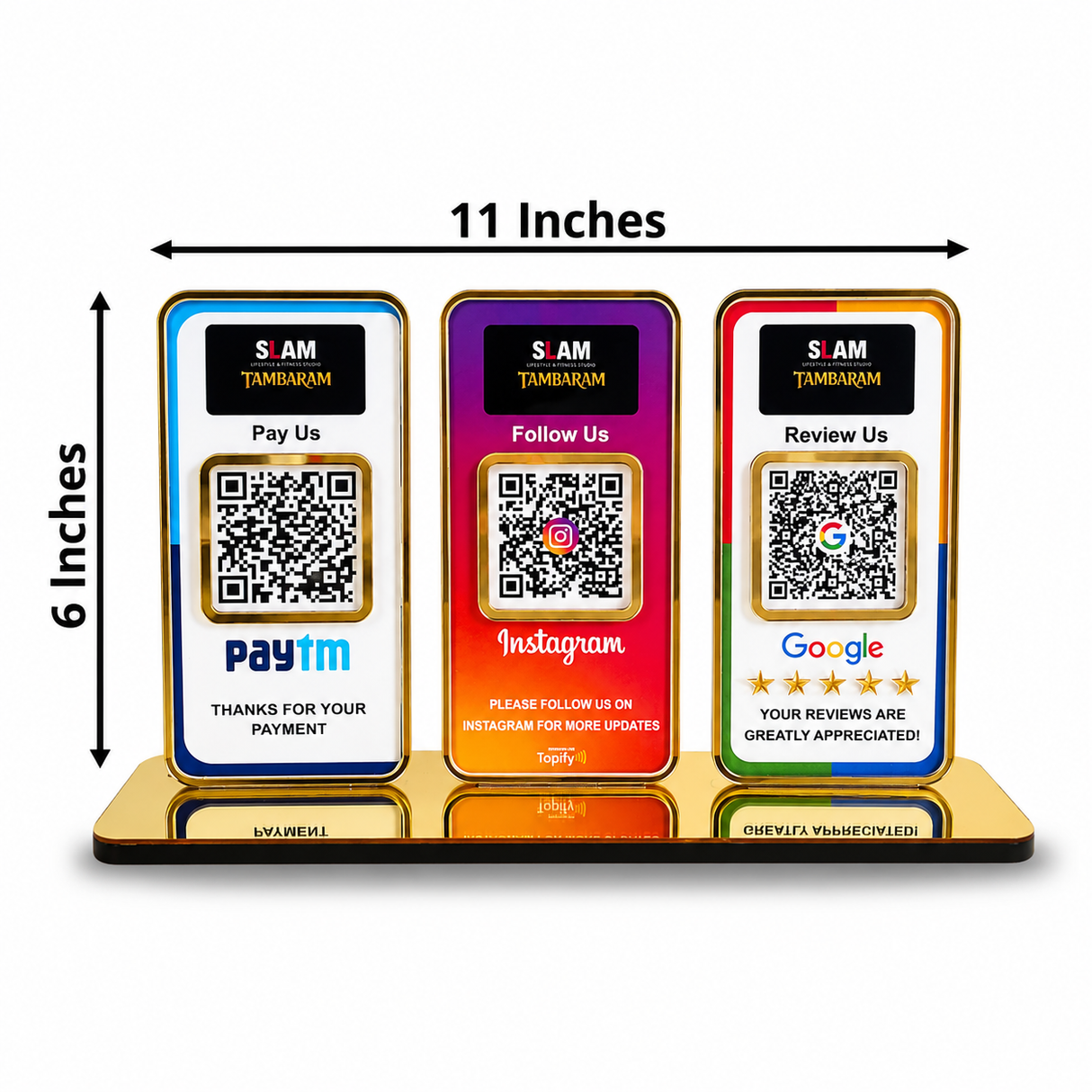 New Premium |Social Media Theme Edition | 3 in 1 Smart NFC Standee  For - PTM, IG, GR
