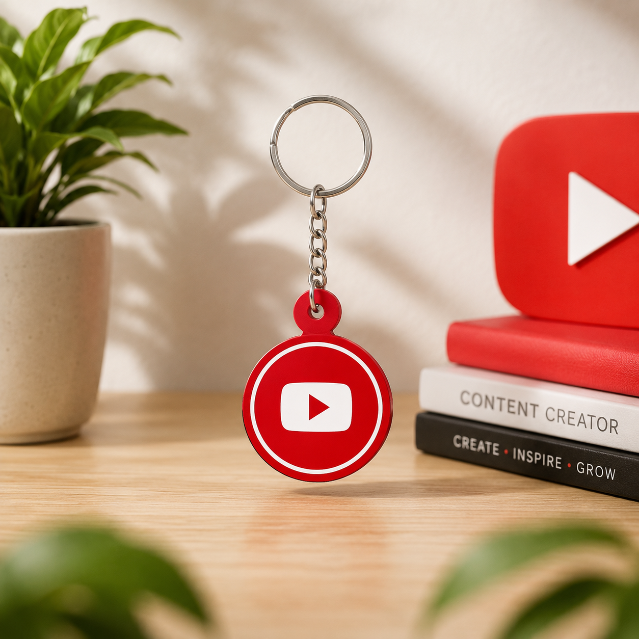 Smart NFC YouTube Keyring - without QR Code(Fixed Design, Your Link Added )