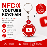 Smart NFC YouTube Keyring - without QR Code(Fixed Design, Your Link Added )