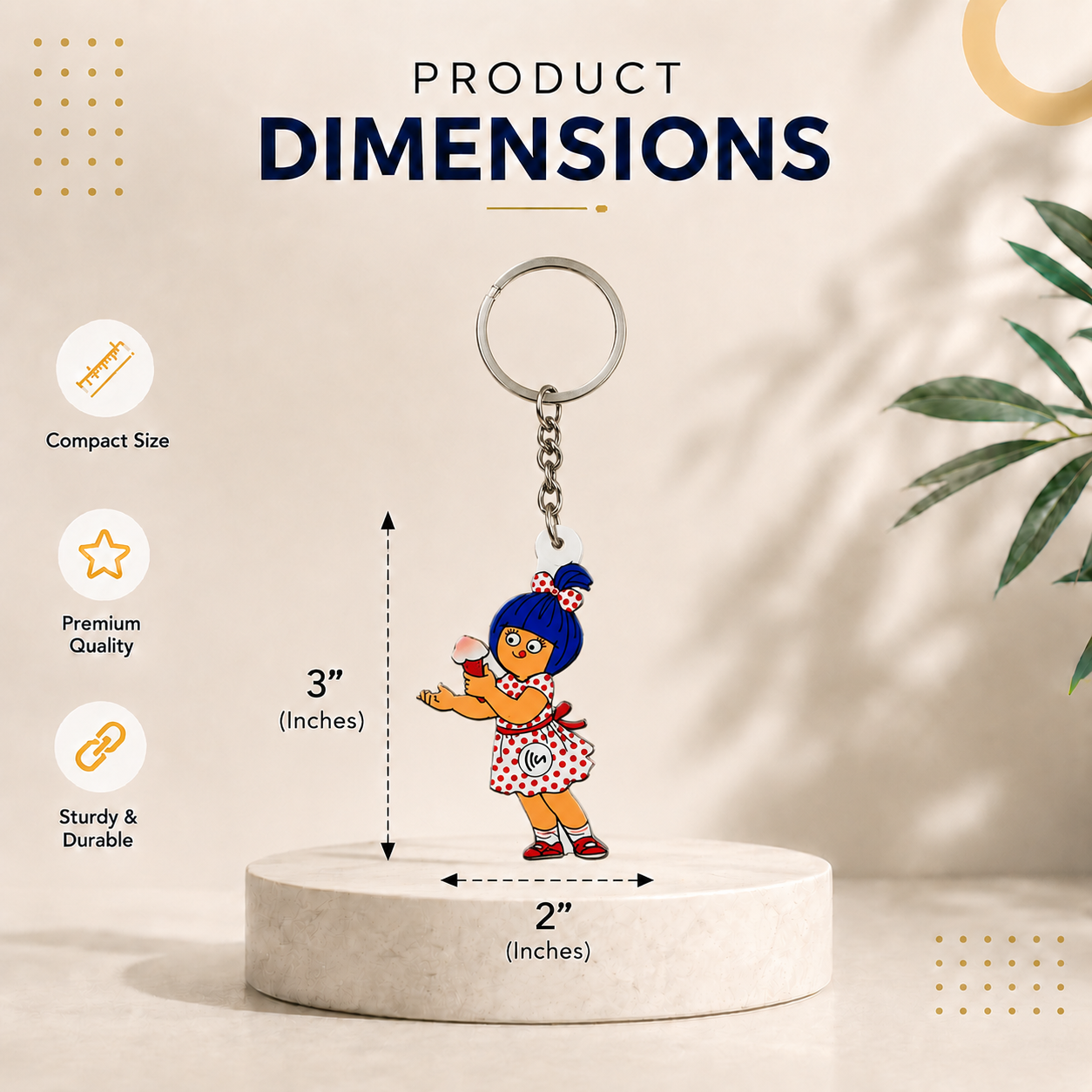 Custom Shape NFC Keyring (Custom Design, Your Link Added )