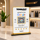 Premium Smart NFC 1 QR Table Top Standee - Text Edition