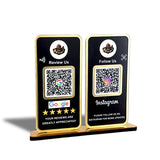 New Premium |Social Media Theme Edition | 2 in 1 Smart NFC Standee  For - Google and Instagram - Black Theme