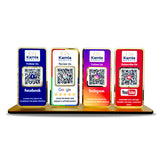 New Premium |Social Media Theme Edition | 4 in 1 Smart NFC Standee  For - Facebook, Google, Instagram, Youtube